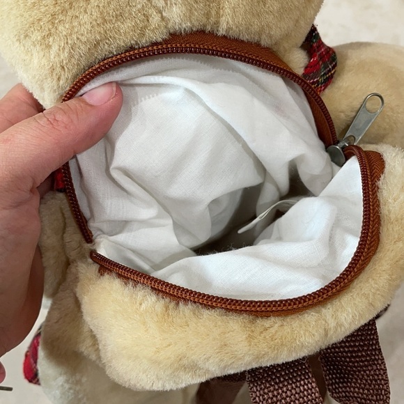 Vintage 1998 Plush Teddy Bear Backpack Kawaii main image 7